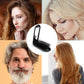 2 pieces of foldable hairbrush - portable travel hairbrush with pocket-sized mirror, anti-static mini hairbrush - small compact massage comb, hair styling tool - for women, girls, home, travel, gym, purse (black)