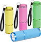 4-pack small flashlights, super bright mini flashlights with 9 LEDs, battery-powered, camping, hiking, outdoor gifts for kids and adults (batteries not included)