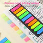 Sticky note labels, 200 sticky note labels, sticky note bookmarks in 2 shapes, mini file labels for marking pages and jotting down inspiration