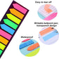 Sticky note labels, 200 sticky note labels, sticky note bookmarks in 2 shapes, mini file labels for marking pages and jotting down inspiration