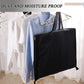 Long garment bags, dustproof clothing covers, moth-resistant clothing bags, wedding dress bags, foldable long coat bags, suitable for storing coats, shirts, suits and jackets (black)