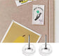 Pushpins, transparent pushpins, flat pushpins with steel points and transparent plastic heads, transparent pushpins for school, office, noticeboards, 150 pieces