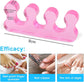 4-pack gel toe separators, gel nail polish toe separators for men and women, correctors, reusable for overlapping toes, bunions, hammertoes, relief of foot pain, pedicure and manicure