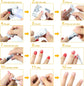 100 foil nail stickers, foil for gel nails, nail foil remover with pre-installed lint-free cotton pads for manicure and pedicure, nail art cleaner