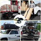 Ratelspanband 2-pack, 800 kg spanband, 6 m x 25 mm ratelspanband, hook spanband for motorbike, car, trailer, truck and home