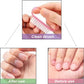 Nagelborstel - 4 pieces Plastic cleaning brush - Handscrub cleaning brush - with plastic handle - for cleaning nails (purple - pink - blue - transparent)