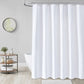 Shower Curtain - Waffle Shower Curtain - 180 x 200 cm - White Shower Curtain - Textured Fabric - Bathroom Shower Curtain - Waterproof - Machine Washable