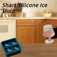 Shark Silicone Ice Molds - 3D Silicone Fun Shark Cube Maker - 4 Shark Fin Ice Cube Molds - Suitable for cold drinks, parties and home entertainment (3 pieces)