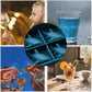 Shark Silicone Ice Molds - 3D Silicone Fun Shark Cube Maker - 4 Shark Fin Ice Cube Molds - Suitable for cold drinks, parties and home entertainment (3 pieces)