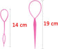 Hair braiding tool - horse tail holder - hair braiding tool - 8-piece hair braiding tool Topsy Tail Loop French braid loop tool set - 4 colours