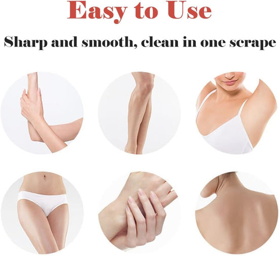 Set of 4 face razors - microdermabrasion blades for the face - eyebrow trimmers - facial shavers and facial hair removal devices.