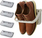 Shoe rack - 4 pieces - Grey - Foldable - Wall-mounted shoe rack - Foldable shoe rack - Punch-Free - Simple shoe rack - Plastic
