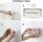 Shoe rack - 4 pieces - Grey - Foldable - Wall-mounted shoe rack - Foldable shoe rack - Punch-Free - Simple shoe rack - Plastic