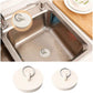 Set of 4 drain stoppers - sink stoppers - rubber drain plugs and kitchen sink stoppers with hanging ring - Suitable for bathtubs and bathrooms (4 sizes)