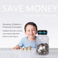 Digital piggy bank UK Coin counter - Large transparent piggy bank with LCD screen - piggy bank as a gift for kids and adults (large size)