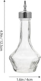 50 ml glass bitter bottle with stopper - Professional cocktail tools, cocktail mixing supplies - for bartenders and home bars - for home bars - Silver