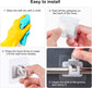 4 pieces of self-adhesive curtain rod brackets No drilling required Curtain hooks Fixed rod bracket Curtain rod wall mounting bracket Towel rod hooks for home Bathroom Kitchen Hotel Towel Clothes Hanging (White)