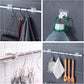 4 pieces of self-adhesive curtain rod brackets No drilling required Curtain hooks Fixed rod bracket Curtain rod wall mounting bracket Towel rod hooks for home Bathroom Kitchen Hotel Towel Clothes Hanging (White)