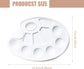 Acrylic paint palette, mixing palette, plastic palette, paint palette, 10-hole white round paint palette for watercolor, acrylic and oil paint, do-it-yourself, craft, professional fine art painting
