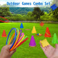 Spelset - 3-in-1 plastic kegel ring toss game - sandbag for kids - garden playset - indoor and outdoor playset for children (26 pieces)