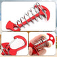 Carabiner Hook - Red - 10-pack - Ceiling Anchor with Carabiner Hook - Aluminium - Anchor - Spring Pin - Camping - Outdoor - Fishbone - Tent Anchor - Tent Rope - Spanner - Fishing Line - Adjuster - Pin