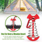 Carabiner Hook - Red - 10-pack - Ceiling Anchor with Carabiner Hook - Aluminium - Anchor - Spring Pin - Camping - Outdoor - Fishbone - Tent Anchor - Tent Rope - Spanner - Fishing Line - Adjuster - Pin