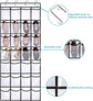 Hanging shoe bag organizer - 28-compartment shoe rack behind the door - transparent shoe rack - hanging shoe rack behind the door - large capacity shoe rack - with hooks