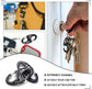 Carabiner Hooks - 12 pieces - 2 inch - plastic - S-shaped carabiner hook - paracord - keychain - hook - suitable for keychains, backpacks and zip clip accessories