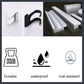 Suction hooks without drilling for hanging bath sponges, towels and razor holders for the bathroom, office, kitchen utensil holder, bathroom, kitchen knives - 4-pack - black.