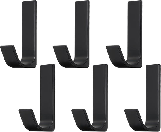 Strong adhesive hooks - 6 pack - suitable for hanging coats, bathrobes, towels and other items. Can also be installed in the shower to hang loofahs, towels, cloths, hats and other things.