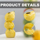 Citroenkeramiek vase - Unique fruit-shaped vase - 3D lemon design - Creative fruit and flower arrangement - Suitable for home and kitchen decor - Yellow