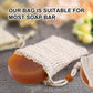 Soap Bags - Natural Sisal - Mesh Bags for Storing Soap - Plastic-Free - Exfoliating - Soap-Lathering - Dry Soap Holder - Shower (4 pieces)