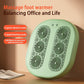 Foot warming cushion - Electric foot warming cushion - Foot warmer - 3 temperature settings - Built-in 6 manual massage heads - Suitable for home, office and dormitories - Warming cushions (green)