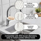 Set of two hangers, sponsor and sink organizer - drainage rack with clips - suitable for kitchens and bathrooms - reusable and removable - for holding soap and sponges - easy to install and adjust