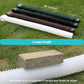 White single gutter extension - Flexible design - Gutter extension - Gutter connector - Rainwater drainage - Extendable from 21 inches to 68 inches
