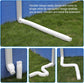 White single gutter extension - Flexible design - Gutter extension - Gutter connector - Rainwater drainage - Extendable from 21 inches to 68 inches