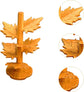 6 coasters in the shape of a maple leaf - heat-resistant and heat-insulating - suitable for dining tables, placemats, decoration, heat retention - also suitable for coasters, tableware and home refrigerators - tree-shaped design