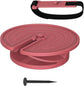 Outdoor wine glass holder - with adjustable strap - silicone material - red glass holder with steel - suitable for camping - beach picnics