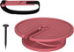 Outdoor wine glass holder - with adjustable strap - silicone material - red glass holder with steel - suitable for camping - beach picnics