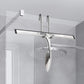 Shower Curtain Hooks (2-pack) - Towel Hooks for Frameless Glass Shower Doors - Shower Squeegee Hooks