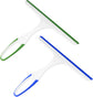 2-Pack Shower Screen Glass Wipers - Suitable for cleaning shower screen glass doors, car windows-windshields-rearview mirrors and tiles - Wiper tool with hooks - Window cleaning Shower Screen Glass Wipers