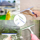 2-Pack Shower Screen Glass Wipers - Suitable for cleaning shower screen glass doors, car windows-windshields-rearview mirrors and tiles - Wiper tool with hooks - Window cleaning Shower Screen Glass Wipers