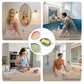 Soap dish set in leaf shape - soap dish and draining rack with double layer leaf design - removable wall-mounted storage rack suitable for showers - no drilling required (light green/blue/pink)