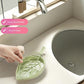Soap dish set in leaf shape - soap dish and draining rack with double layer leaf design - removable wall-mounted storage rack suitable for showers - no drilling required (light green/blue/pink)