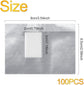 100 foil nail stickers, foil for gel nails, nail foil remover with pre-installed lint-free cotton pads for manicure and pedicure, nail art cleanser