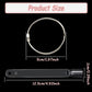 100 transparent nail sticks in wave shape, nail polish sticks, nail display sticks, transparent plastic pointed color sticks with metal ring for salons and beginners