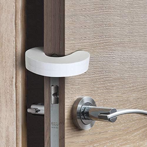 [6-pack -1.5 cm] Door wedge lock, child door safety lock, baby safe door stopper, protect children&