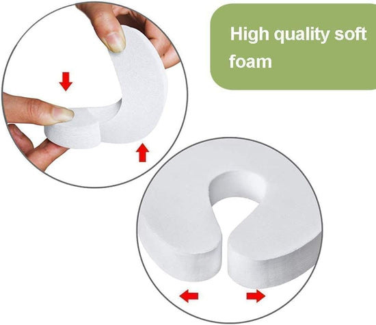 [6-pack -1.5 cm] Door wedge lock, child door safety lock, baby safe door stopper, protect children&
