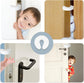 [6-pack -1.5 cm] Door wedge lock, child door safety lock, baby safe door stopper, protect children&