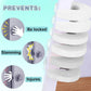 [6-pack -1.5 cm] Door wedge lock, child door safety lock, baby safe door stopper, protect children&